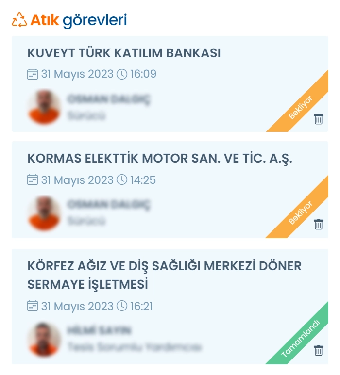 Gelişmiş Atık Takip Sistemi